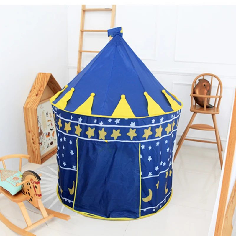 Opvouwbare Kinderen Strand Tent Baby Speelgoed Play Game House Kids Prince Castle Indoor Outdoor Toys Tenten