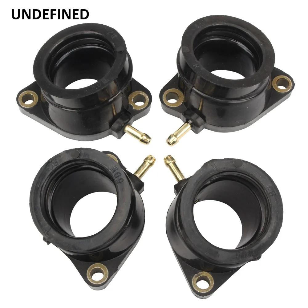 

UNDEFINED 4pcs Motorcycle Carburetor Interface Adapter Intake Manifold for Yamaha FZS600 S/R/SP FAZER 1998-2003