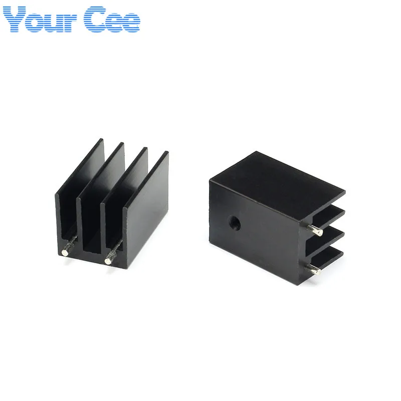 5pcs/2pcs 16*16*25mm TO-220 Heatsink Cooling Fin Radiator Aluminum Cooler Heat Sink 16X16X25mm