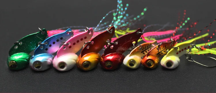 1 Piece Sale New Arrival Mini vib Fishing Lure Lead Copper Metal Lures Hard Bait 3g/6g Artificial Freshwater Bait image 4