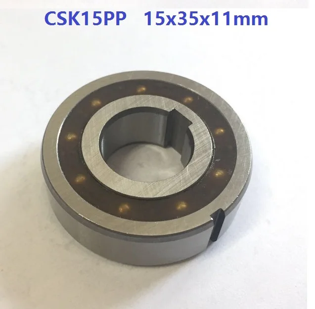 100pcs CSK15PP 15mm One Way Clutch Bearing With dual keyway 15x35x11 mm Sprag Freewheel Backstop Bearing 15*35*11mm