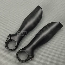 NO LOGO Mountain bike full carbon fibre handlebar bar ends bicycle bar ends 3K Matte Small Auxiliary Handlebar