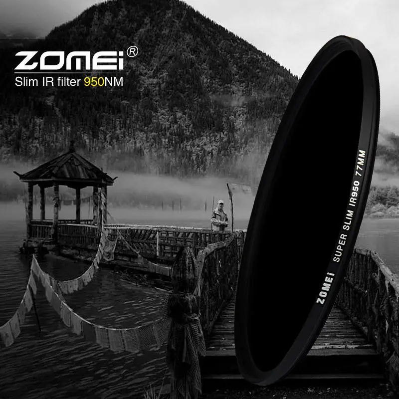 Zomei Infrared IR filter 680nm 720nm 760nm 850nm 950nm IR filter 37mm 49mm 52mm 58mm 67mm 72mm 82mm for SLR DSLR camera lens