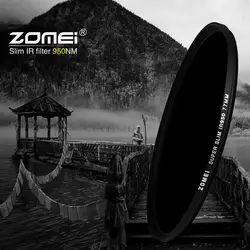 Zomei Infrared IR filter 680nm 720nm 760nm 850nm 950nm IR filter 37mm 49mm 52mm 58mm 67mm 72mm 82mm for SLR DSLR camera lens