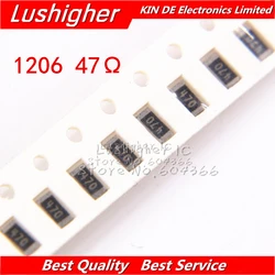 100PCS 1206 SMD Resistor 5% 47ohm 470 47 Ohm 47R