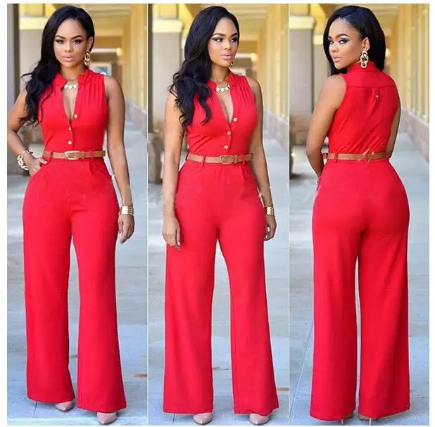 S-2XL PlusSolid Casual Sexy Sleeveness Jumpsuits 2022 New Arrival Women Summer Fashion Slim Elegant Long Rompers Female XXL