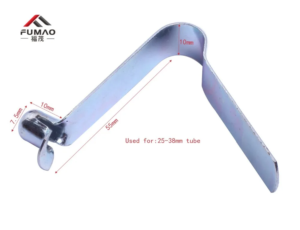Manufacturer customized Tent Pole Push V Shape Touch Button Spring Clip for Lock and metal clamps for pipes