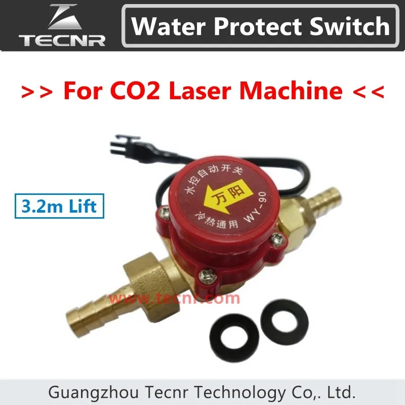 3.2m Lift Water Flow sensor Switch Water Protect Switch 8mm for CO2 Laser Cutting Engraving Machine Parts WY-90