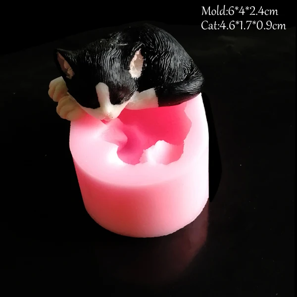 1pcs Cats Silicone Molds for Ice Chocolate Cake Decorating Sugar Fondant UV Resin Expoxy Clay Plaster Candle Mould C374