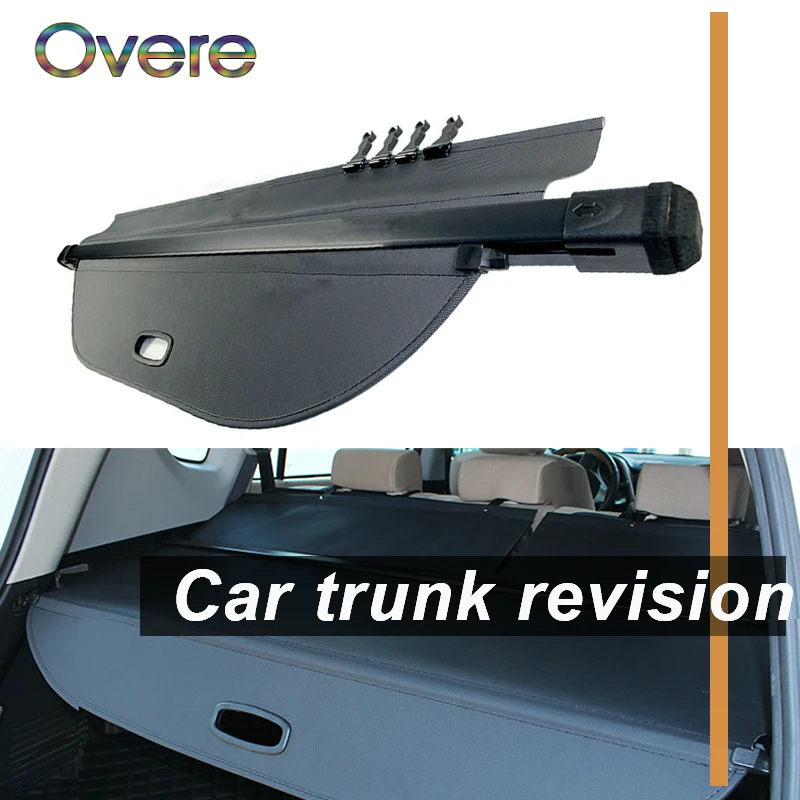 Overe 1Set Car Rear Trunk Cargo Cover For Subaru Outback 2010 2011 2012 2013 2014 Black Security Shield Shade Auto accessories