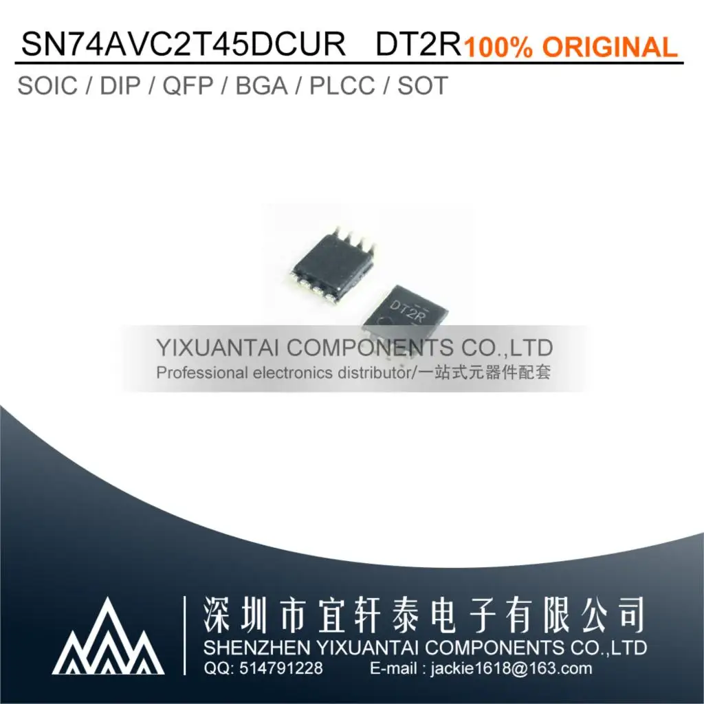 

10pcs/Lot SN74AVC2T45DCUR SN74AVC2T45 Marking:DT2R IC TRANSLTR BIDIRECTIONAL 8VSSOP New Original