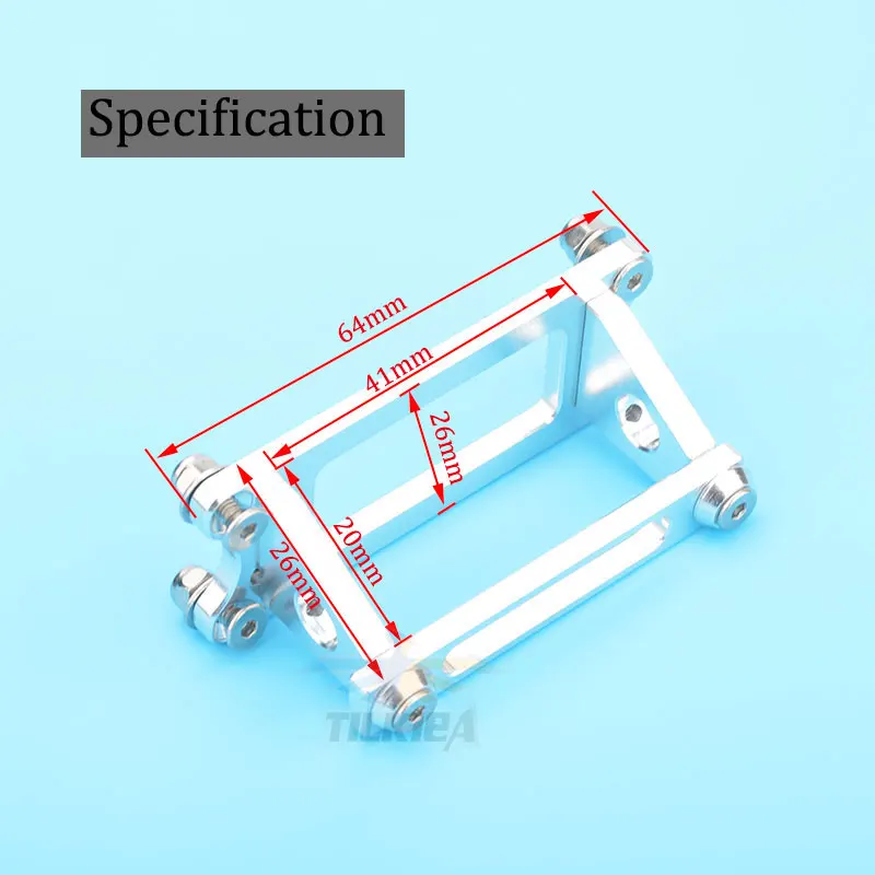 CNC Machined Aluminum Alloy  Servo Holder  Servo Mount For RC Airplane Boat Car Servo