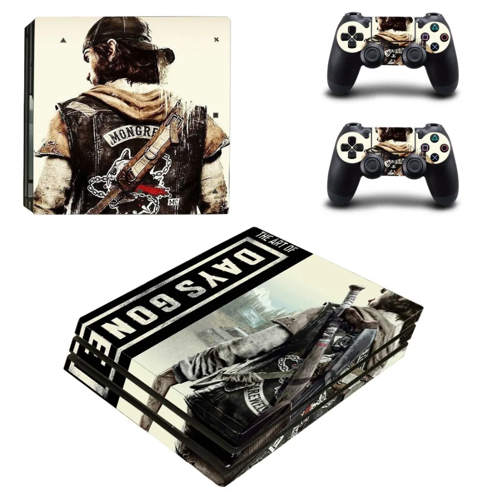 Days Gone PS4 Pro Skin Sticker Decal for PlayStation 4 Console and 2 Controller PS4 Pro Skin Sticker Vinyl