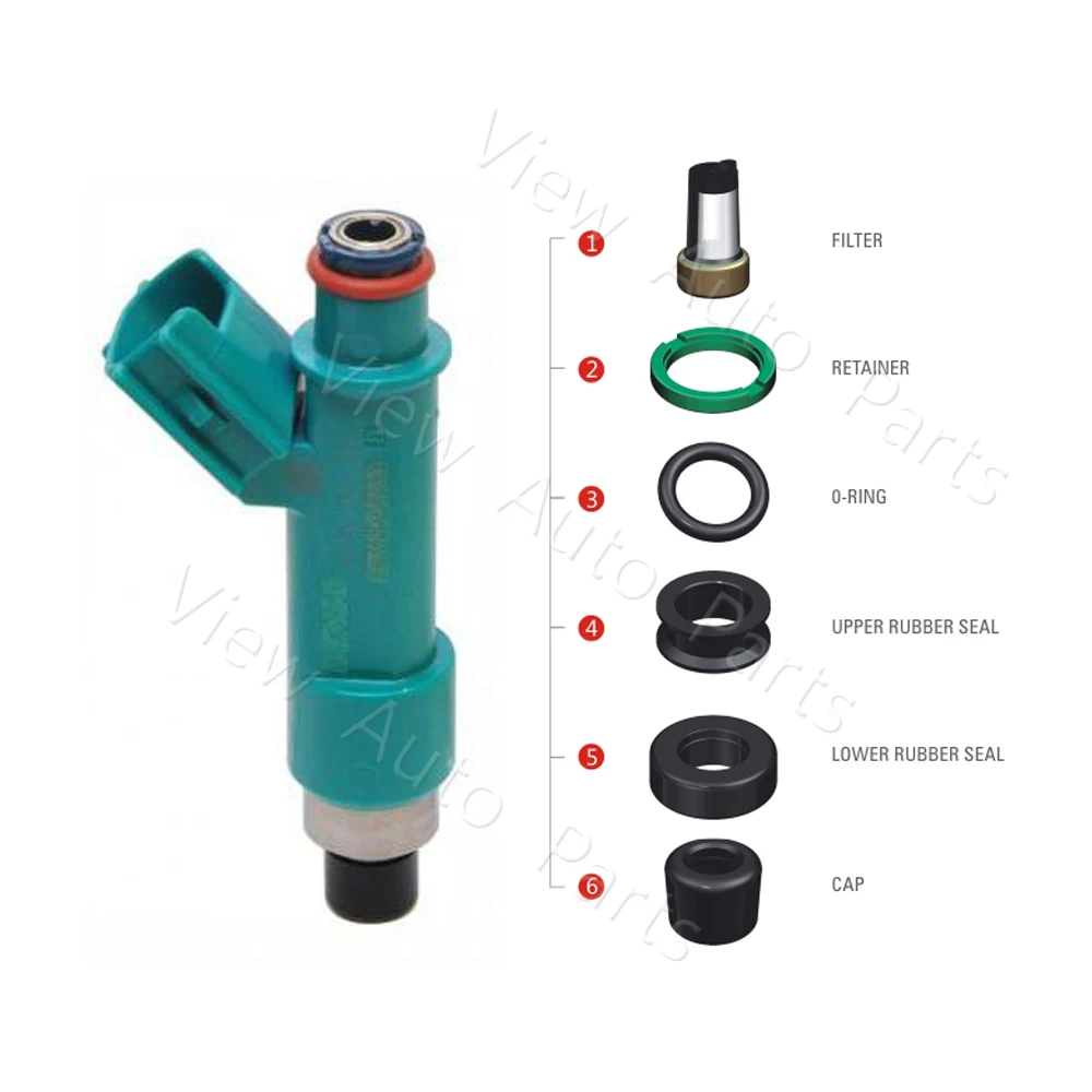 Free shipping 100sets For OEM 23250-50060 05-09 Toyota Camry Corolla Highlander Scion tC Fuel Injector Repair Kits VD-RK-0212