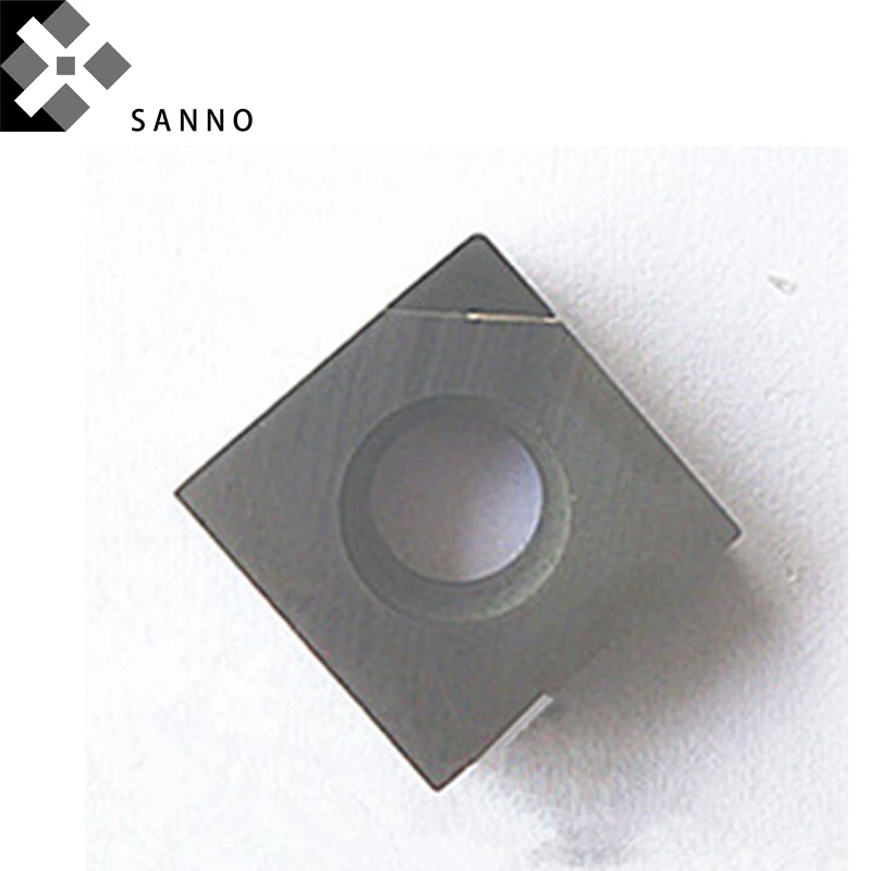 Square SCMT120404 / 120408 cnc carbide inserts PCD / CBN high precision blade for hard metal