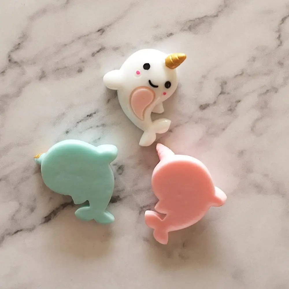 6Pcs Unicorn Gurita Dolphin Polimer Lendir Pesona Mainan untuk Anak Pipih Tanah Liat DIY Kit Aksesoris Anak-anak Plasticine