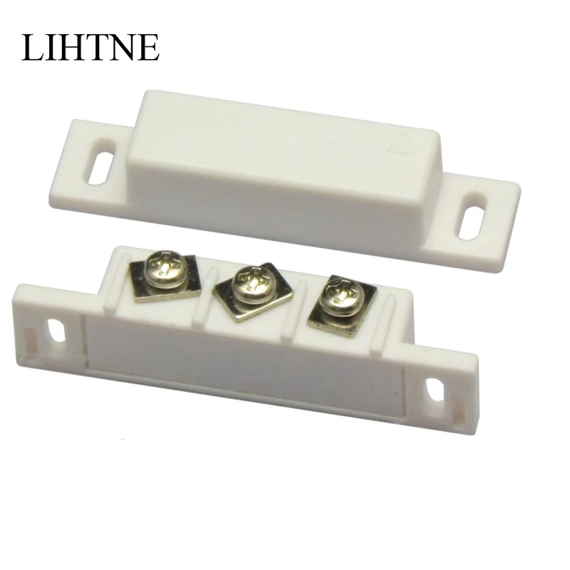 Wired Door Magnetic Contact Switch Reed Switches Porta Sensor para Home Alarm System, Access Control System, NO, NC