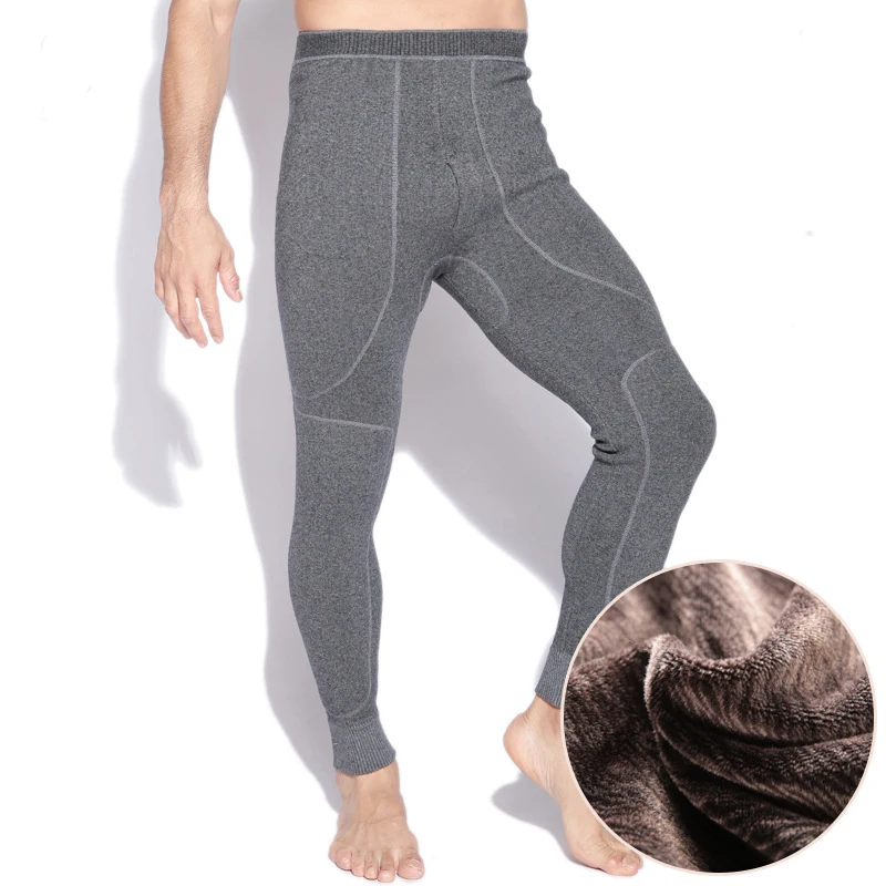 

Hot Winter Men's Warm Thermal Underwear Mens Long Johns Thermal Underwear Plus thicker Cashmere Long Johns Pants