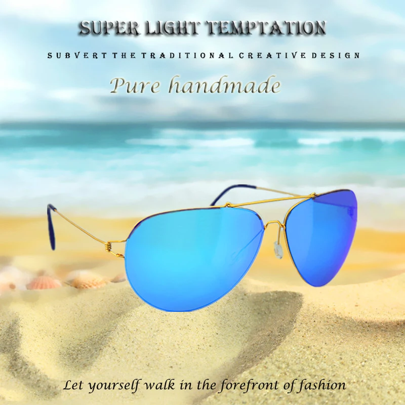 sunglasses men 2024 summer titanium sunglasses women new brand designer Retro sun glasses oculos de sol UV400 Ultra-light 20g