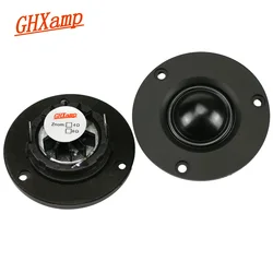 GHXAMP 2.5 inch Dome Tweeter Speaker Unit 8 Ohm 20W HIFI Treble Loudspeaker Silk Film Neodymium Home Theater For Bookshelf 2PCS