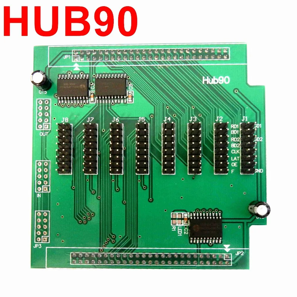 

LED Billboard Display Conversion Card Hub90 Adapter 16pin with 8*hub90 interface Transfer HUB Board