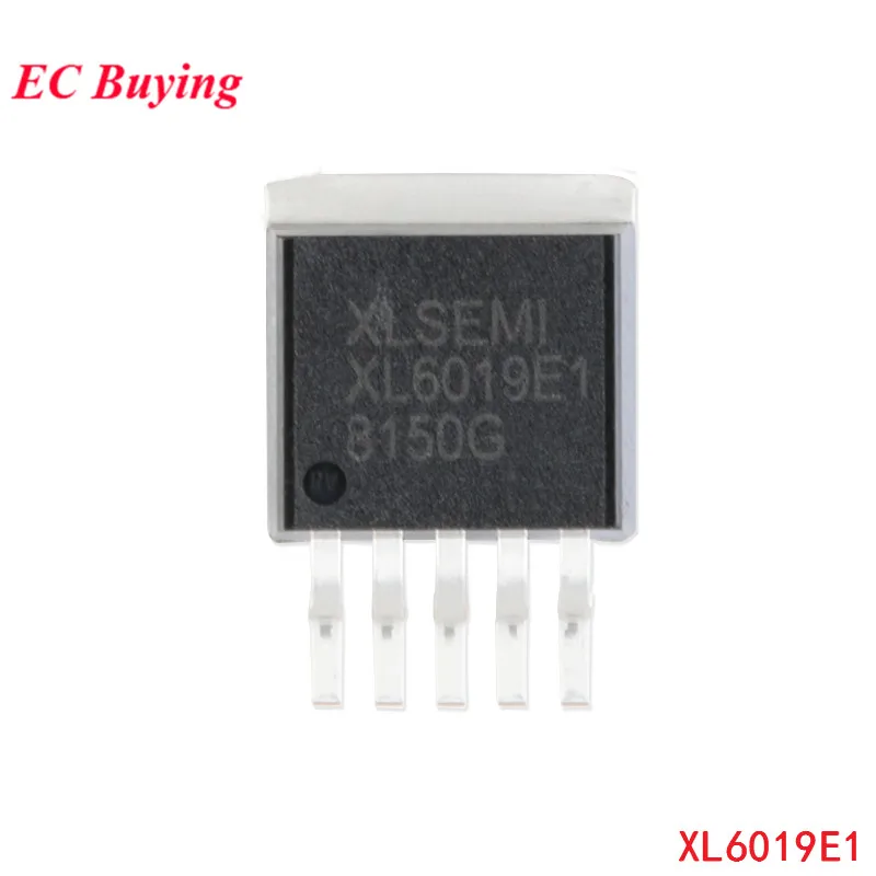 10Pcs/5pcs XL6019 XL6019E1 TO263-5 SMD 5A 60V 180khz Step Down Buck DC Power Converter Chip Integrated Circuit