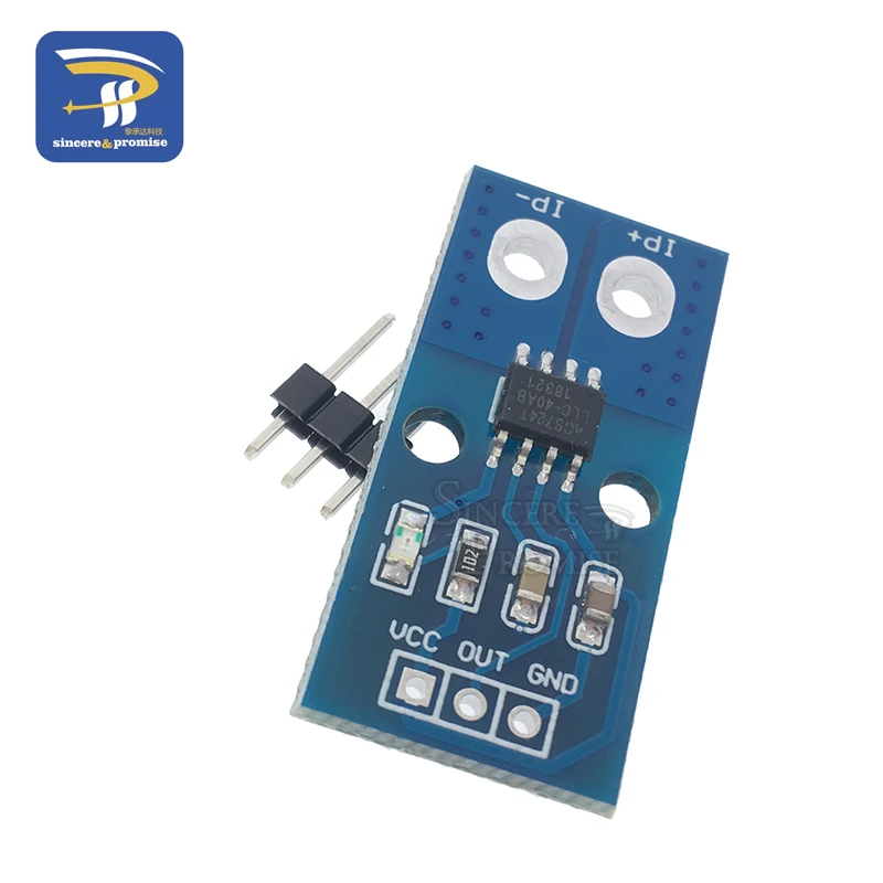 1PCS NEW 40A 50A 5V Hall Current Sensor Module ACS724 Model For Arduino Detection Board ACS724-LLCTR-40AB