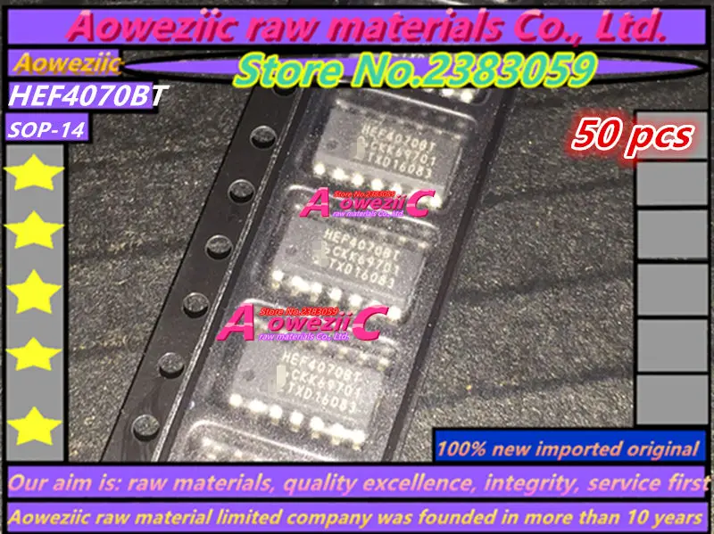 Aoweziic 2018 + 100 ٪ جديد المستوردة الأصلي HEF4070BT HEF4070 SOP-14 أربعة طريقة 2 المدخلات رقاقة