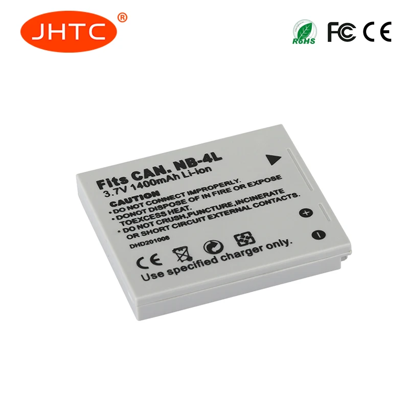Batteria NB-4L 4L per Canon IXUS 30 40 50 55 60 65 80 100 I20 110 115 120 130 IS 117 220 225 230 255 NB 4L 1400mAh batterie