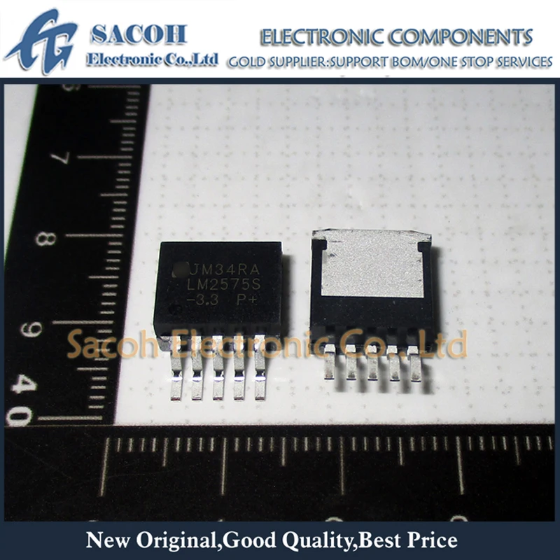 New Original 5Pcs/Lot LM2575S-3.3 LM2575D2T-3.3 LM2575-33IKTT TO-263 1A 3.3V Voltage Regulator