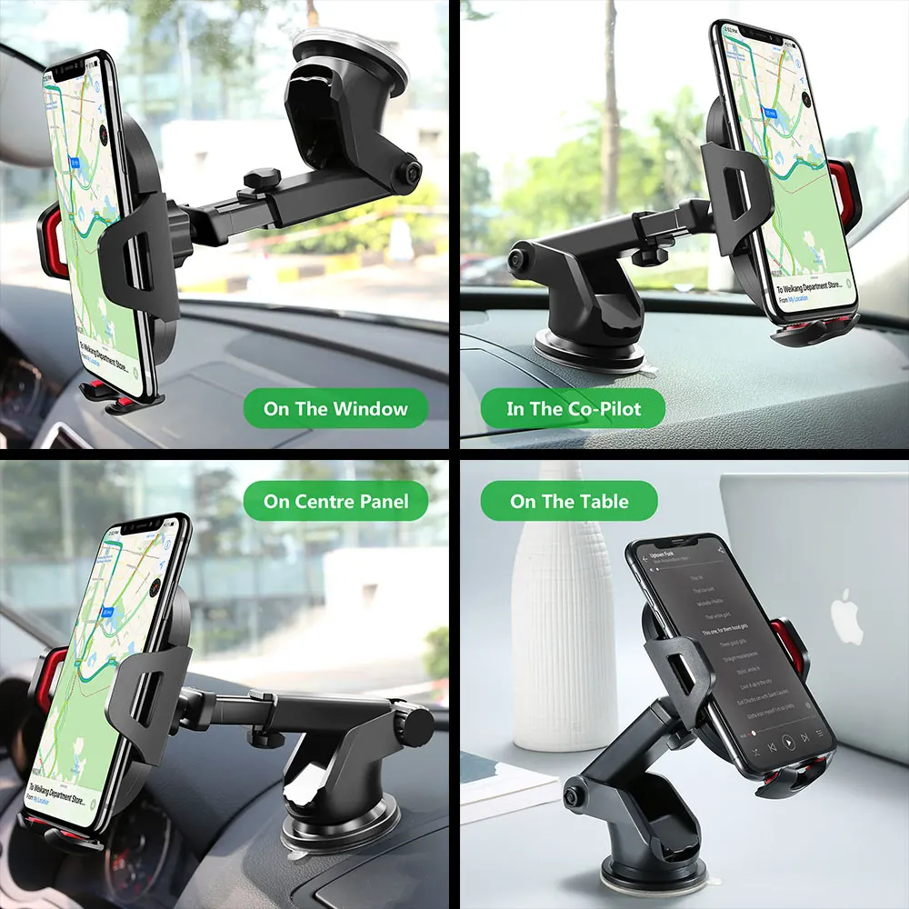 KISSCASE Car Phone Holder in Car Windshield Gravity Sucker Mobile Phones Stand For iPhone Android support telephone voiture