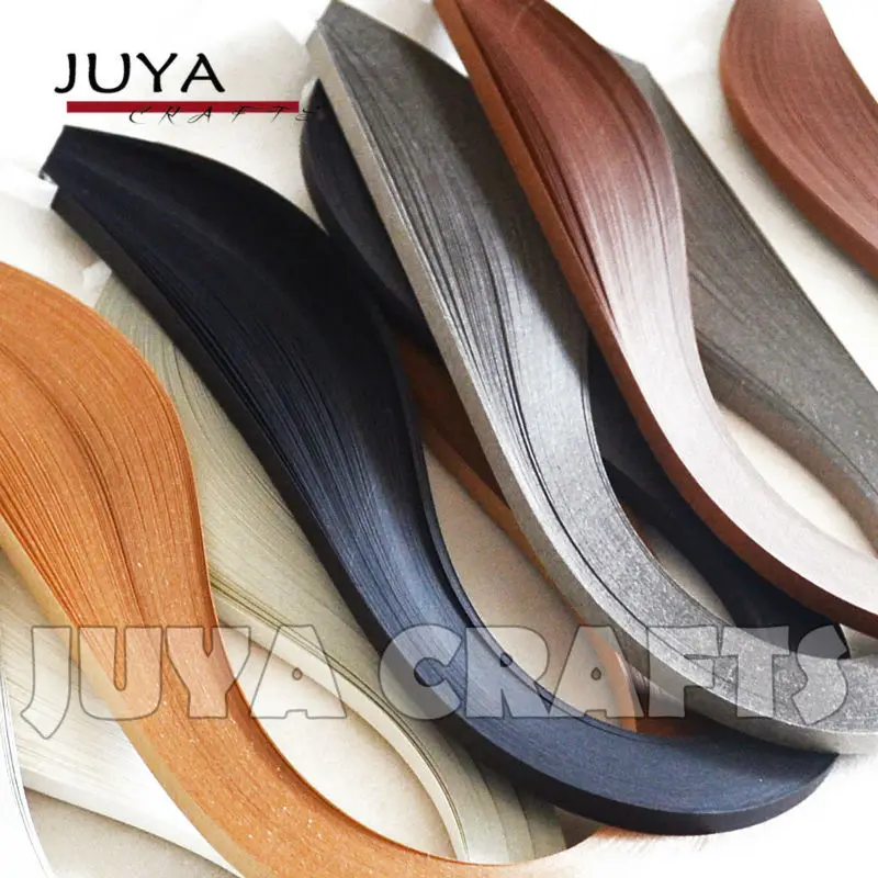 JUYA Paper Quilling Set with 6 Single Colors,390mm Length,2/3/5/7/10mm Width,600 Strips Total DIY Paper Strip Handmade Crafts