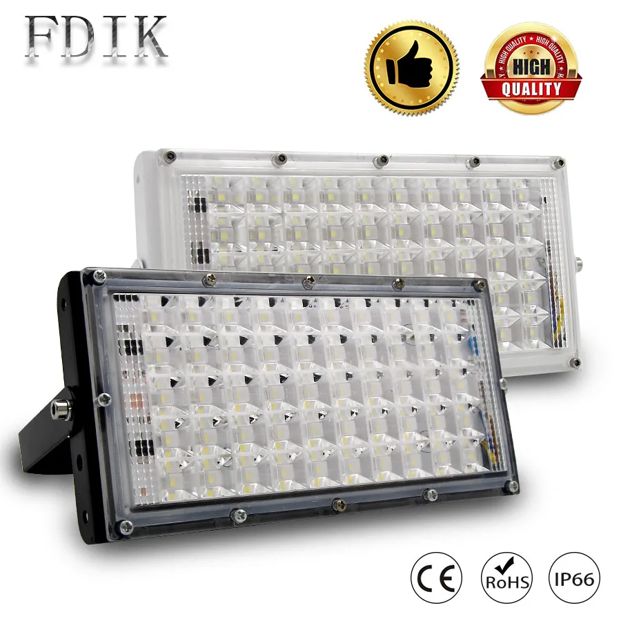 IP66 Flood Lights 50W AC220V LED Spot Light Super Brightness Waterproof Outdoor Lighting DIY Combination Garden Light