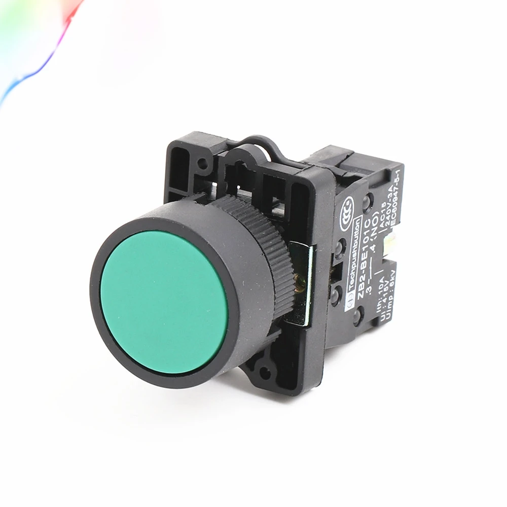 Zelf Reset Knop Switch 22Mm Start Stop Knop XB2 Platte Touch Switch Knop