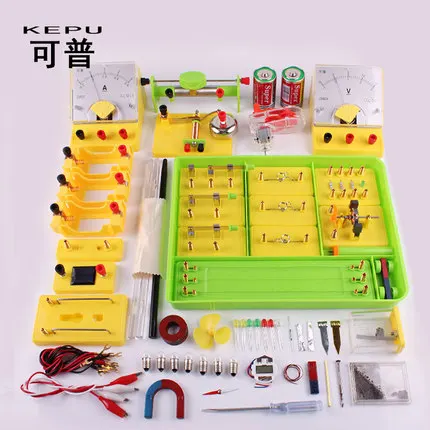 Physical electrical experimental box Full set of scientific circuit electromagnetic experimental equipment