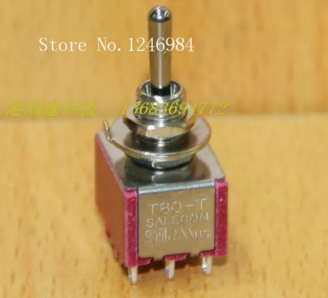 [SA]T8305 nine foot three -way toggle switch stalls M6.35 small toggle switch cranks T80-T Taiwan SH--20pcs/lot