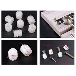 1000Pcs/Lot M4 Nylon Nut anchor tube Plug Cabinet Hinge Knock Hammer Nut Pre-inserted