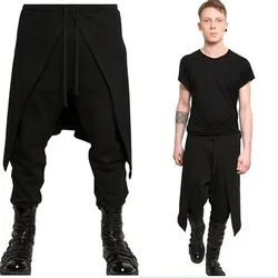 Mens Vintage Medieval Pants Renaissance Viking Navigator Tie-up Trousers Costume  M-XXXL