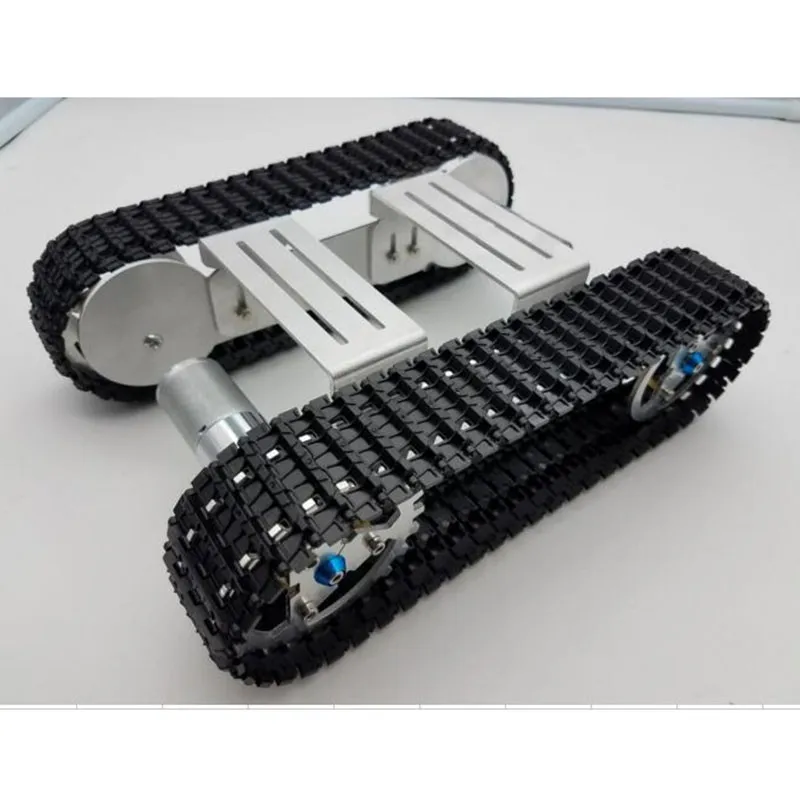 

Thanksbuyer Aluminium Platform Damping Metal Tank Robot Chassis Creative DIY Crawler for Arduino