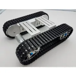 Thanksbuyer Aluminium Platform Damping Metal Tank Robot Chassis Creative DIY Crawler for Arduino