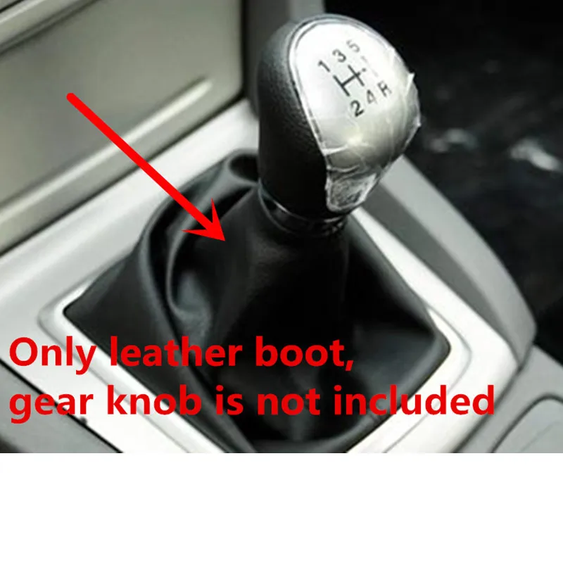 Pomo de cambio de marchas de estilo de coche, funda de maletero de polaina para Ford Focus 2 MK2 2005-2011/c-max 2007-2010 / Fiesta Kuga 2008-2012
