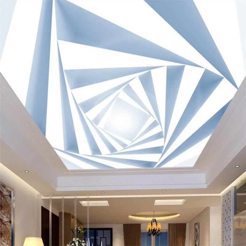 wellyu 3d three-dimensional diamond modern minimalist ceiling ceiling wall custom large mural wallpaper papel de parede