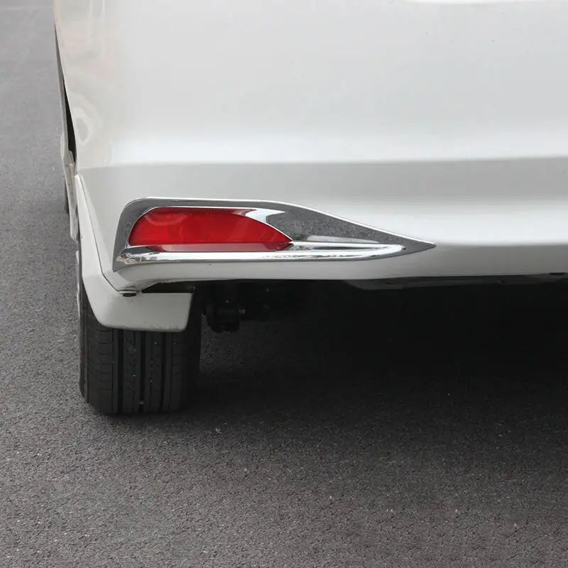 

ABS Chrome For Honda City Sedan 2014 2015 2016 accessories Car Rear fog lampshade Cover Trim Sticker car Styling 2pcs