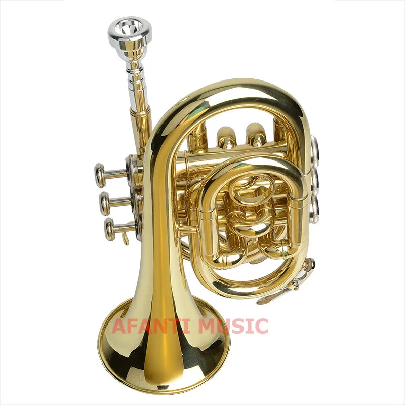 

Afanti Music Bb tone / Yellow Brass / Gold Lacquer Trumpet (ATP-145)