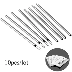 10Pcs/lot Surgical Steel Tri-Beveled Medical Needles Sterilized Body Piercing Needle Sterile 14G16G18G20G Supply Body Jewelry
