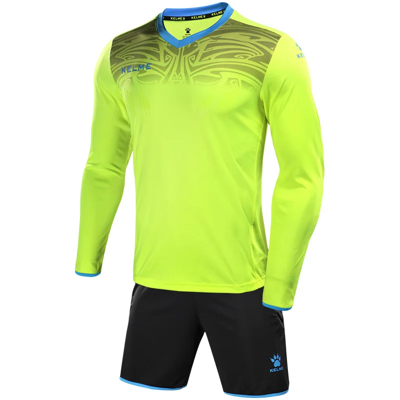 KELME Männer der Torwart Jersey Custom Football Uniformen Männer Training Anzug Schwamm Protector Trikots Fußball Trainingsanzug