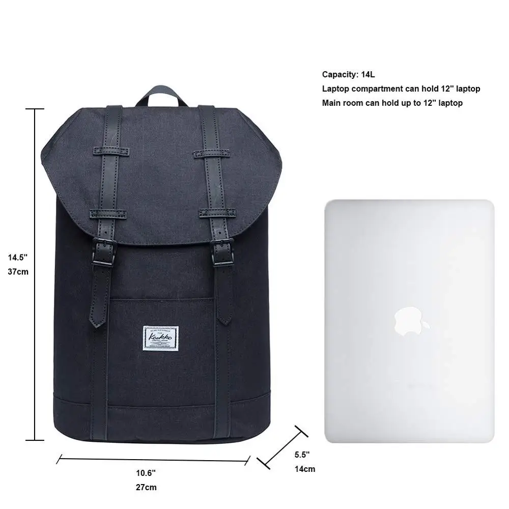 KAUKKO Backpack Women Men Travel Backpack Student for 12 \