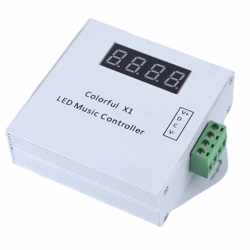 WS2811 WS2812B Tape LED Controller RGB Music LED Strip Controller Dimmer Flashing Speed Driver Colorful x1 With RF Touch Remote