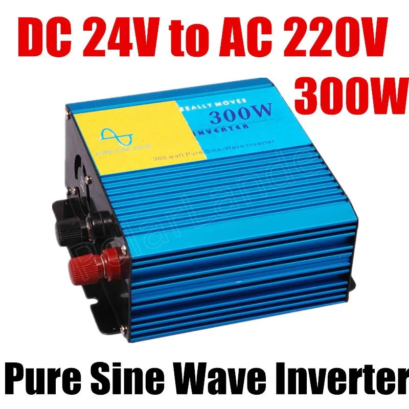 

PolarLander Pure Sine Wave Output Car Power Inverter 300W DC 24V to AC 220V 300W car converter 50HZ Car Accessories