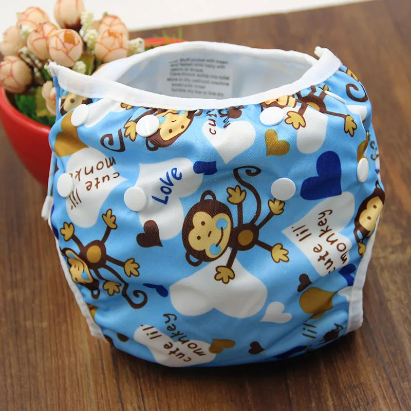 2020 New Baby Swim Diapers Waterproof Adjustable Cloth Diapers Pool Pant Swimming Diaper Cover Reusable Washable Baby Nappies